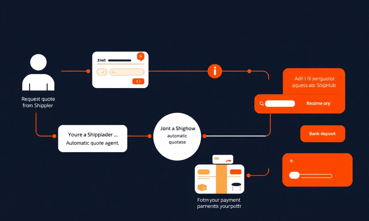 Agent workflow from shipper quote to payout